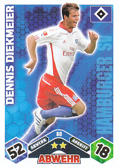 Dennis Diekmeier Hamburger SV 2010/11 Topps MA Bundesliga #80